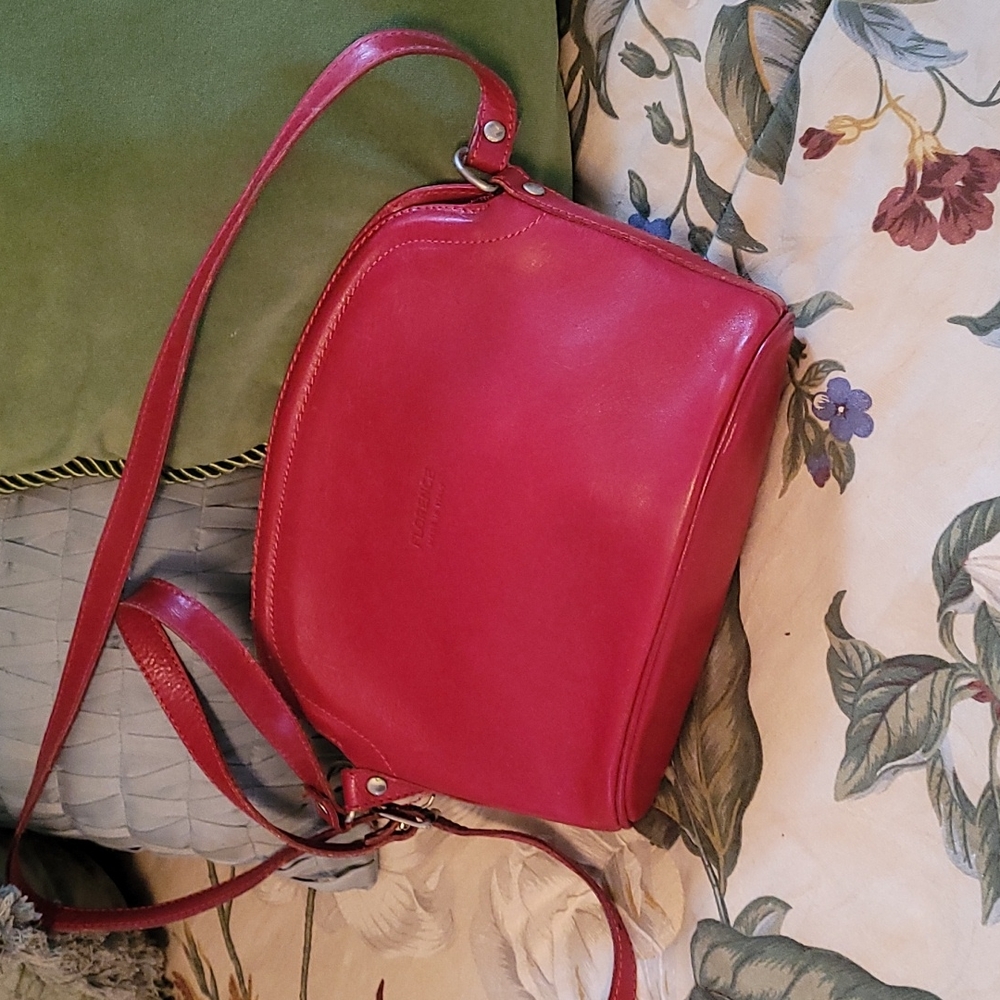 Red Florence made in Italy cross body bag